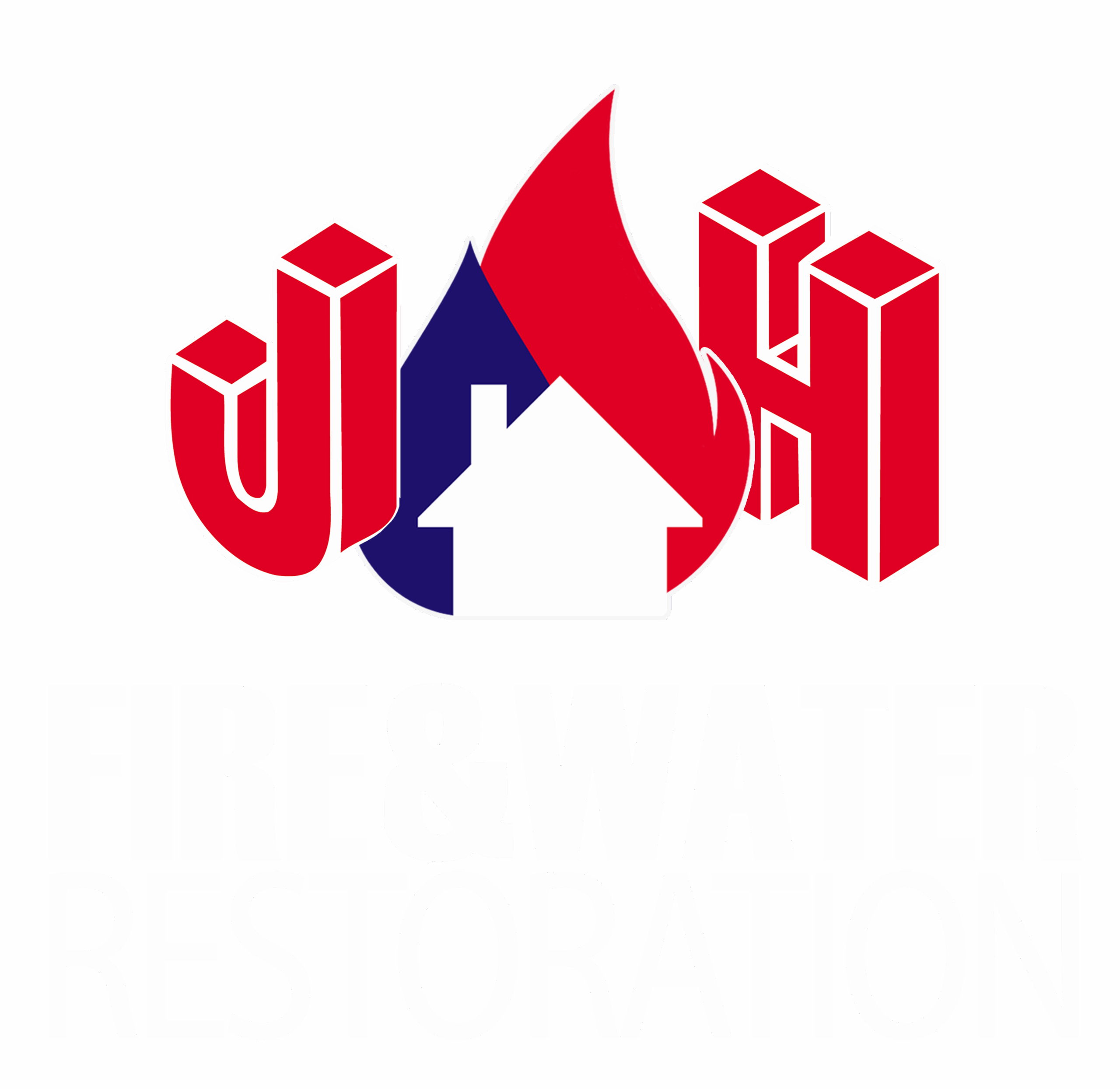 J&H FIRE & WATER Disaster Restoration reverse logo