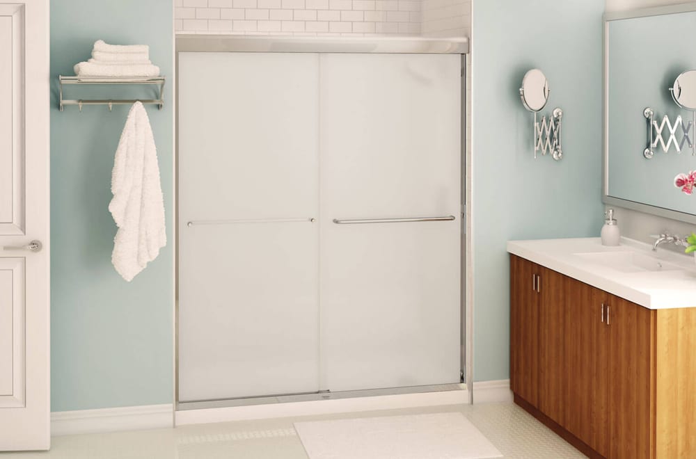 MAAX Aura Shower Door mistelite glass 135665-981-084 1000x600