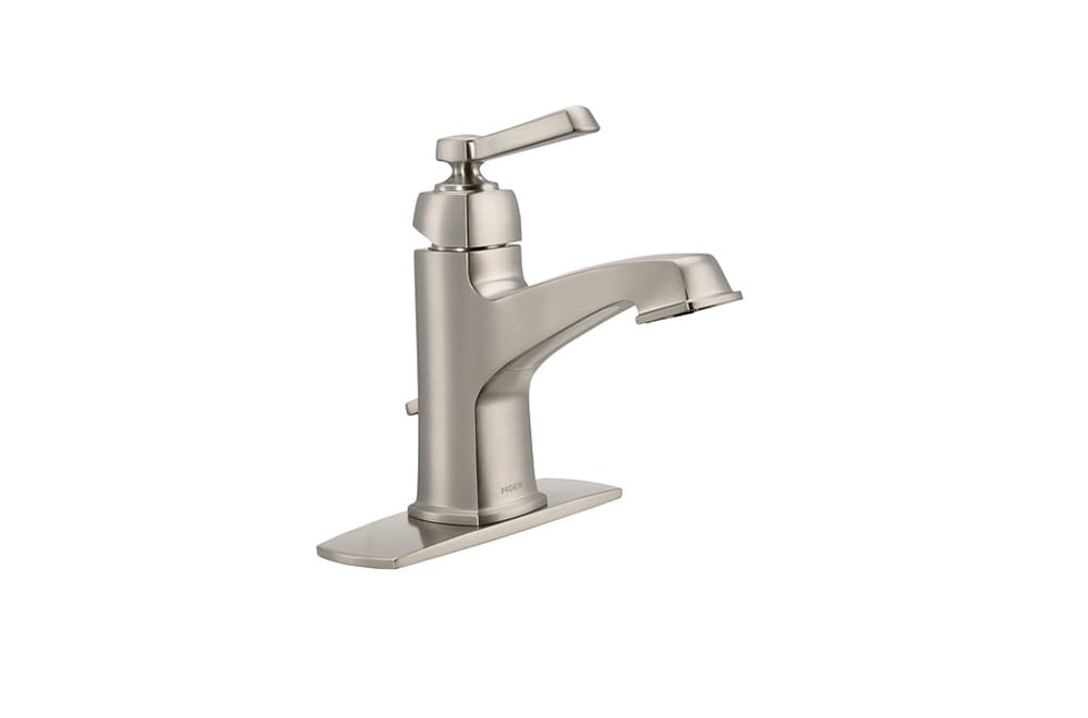 Moen Boardwalk 1 handle lavatory faucet brushed nickel 1000x600