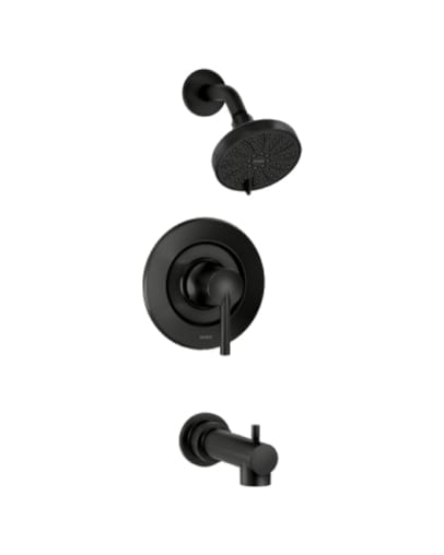 Moen arlys tub and shower faucet in matte black 82770bl 1000x660