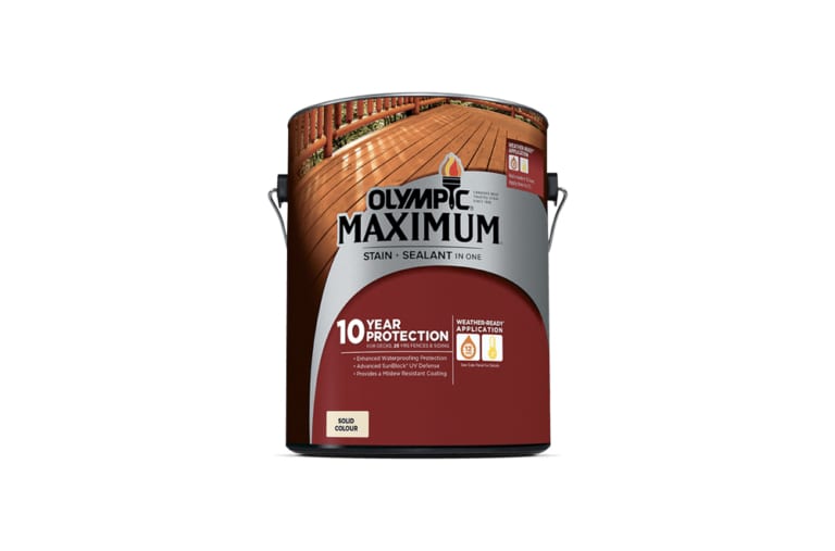 Olympic maximum stain and sealant 10 year