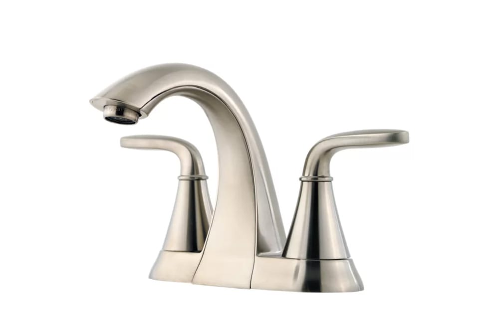 Pfister Pasadena 2 handle lavatory faucet Brushed Nickel LF048PDKK (1)
