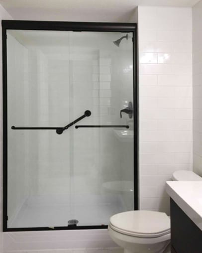 Shodor 54x70 black Shower Door (2)