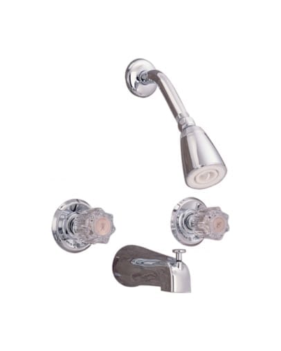 Taymor Sunglow 2 Handle Tub & Shower Faucet chrome 06-9907