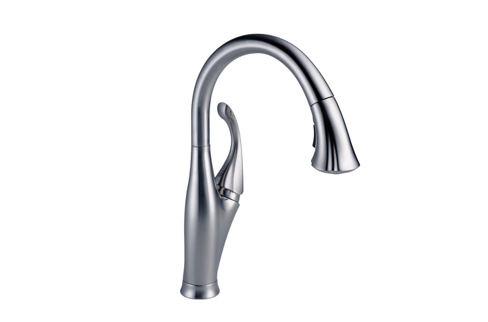 delta addison pull down kitchen faucet in stainless steel 9192-AR-DST