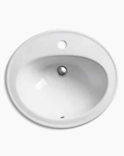 kohler pennington self-rimming drop-in sink 1 hole