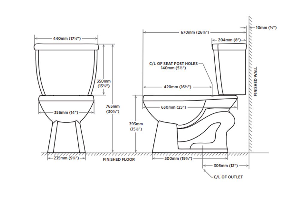Contrac Standard Height Toilet 4722BFV and 4721BFVWH (5)