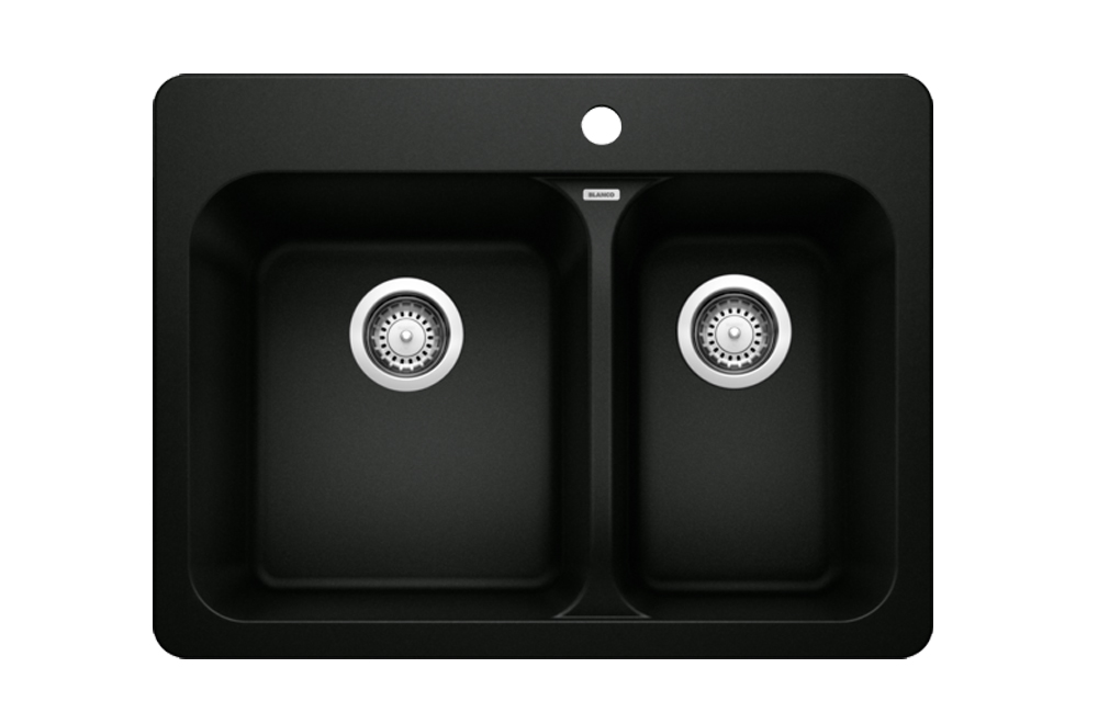 Blanco Vision 1.5 bowl silgranit sink Coal Black 402630 2