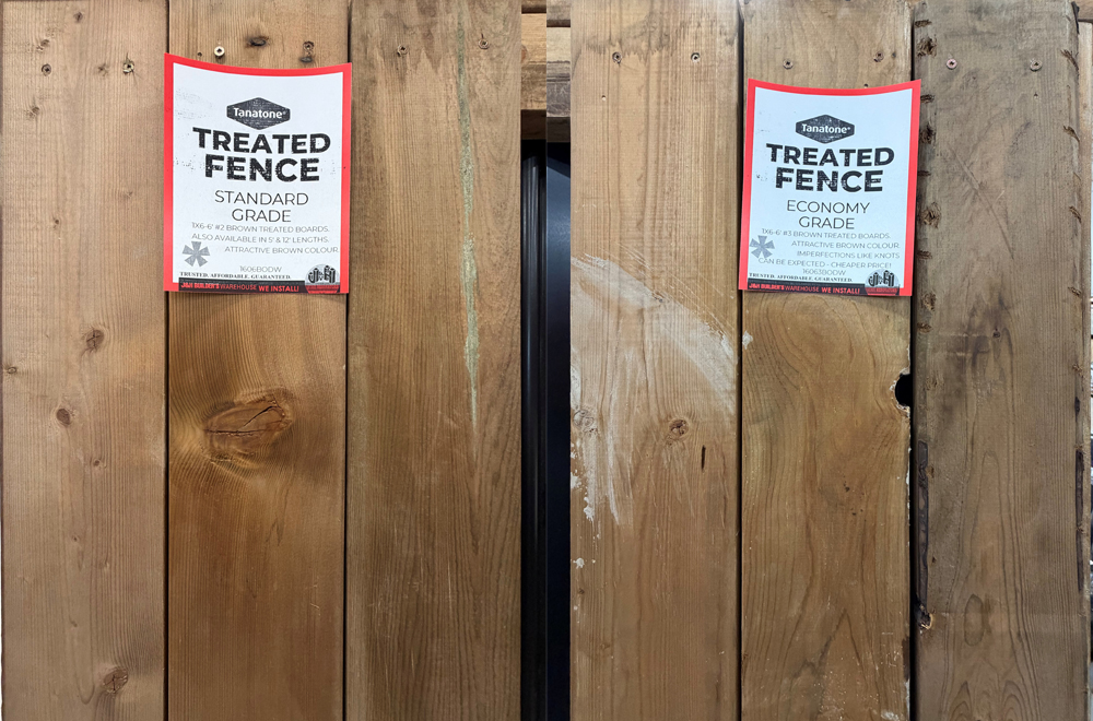 fence board comparison