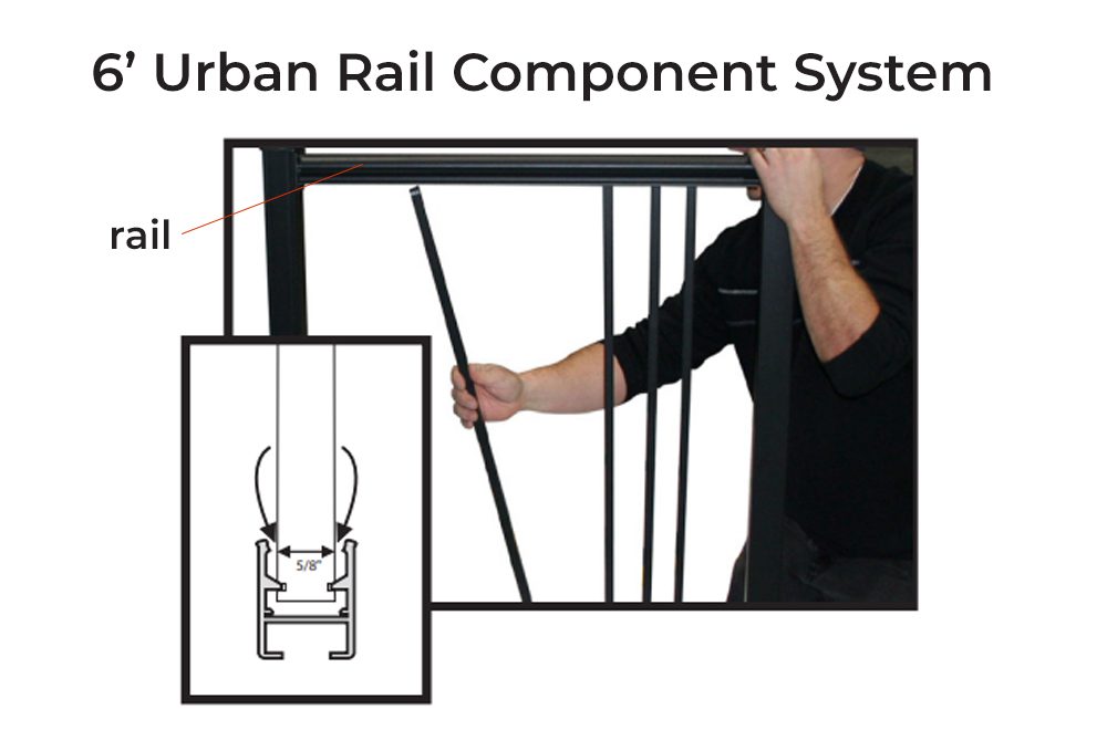 Urban Rail top and bottom rail