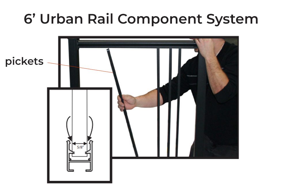 Urban Rail Component System - Pickets