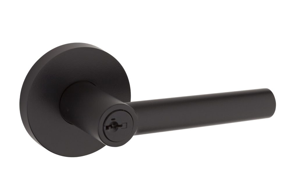 milan-round-entry-lever-featuring-smartkey-in-iron-black