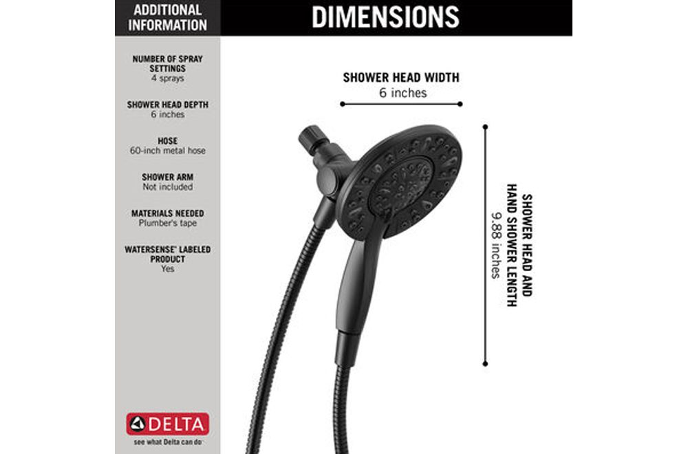 Delta In2ition Delta In2ition matte black 75491BL-140 2