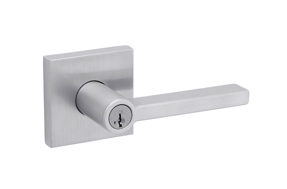 halifax-square-entry-lever-featuring-smartkey-in-satin-chrome keyed 1