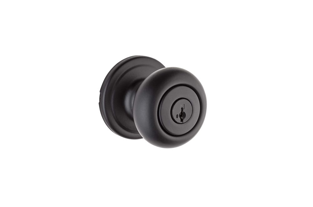 troy-entry-knob-featuring-smartkey-in-iron-black keyed 1