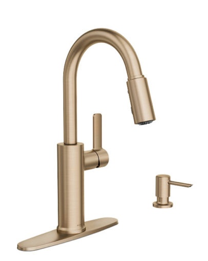 Moen Durani kitchen faucet bronzed gold 87070BZG 2
