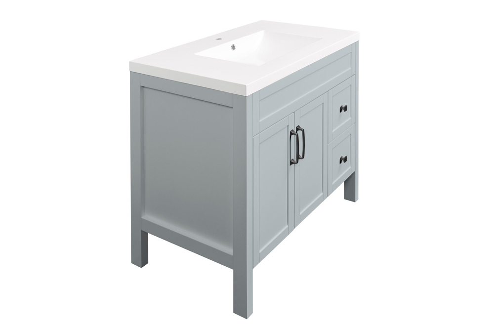 Luxo Nord 36.25 inch vanity - grey 1