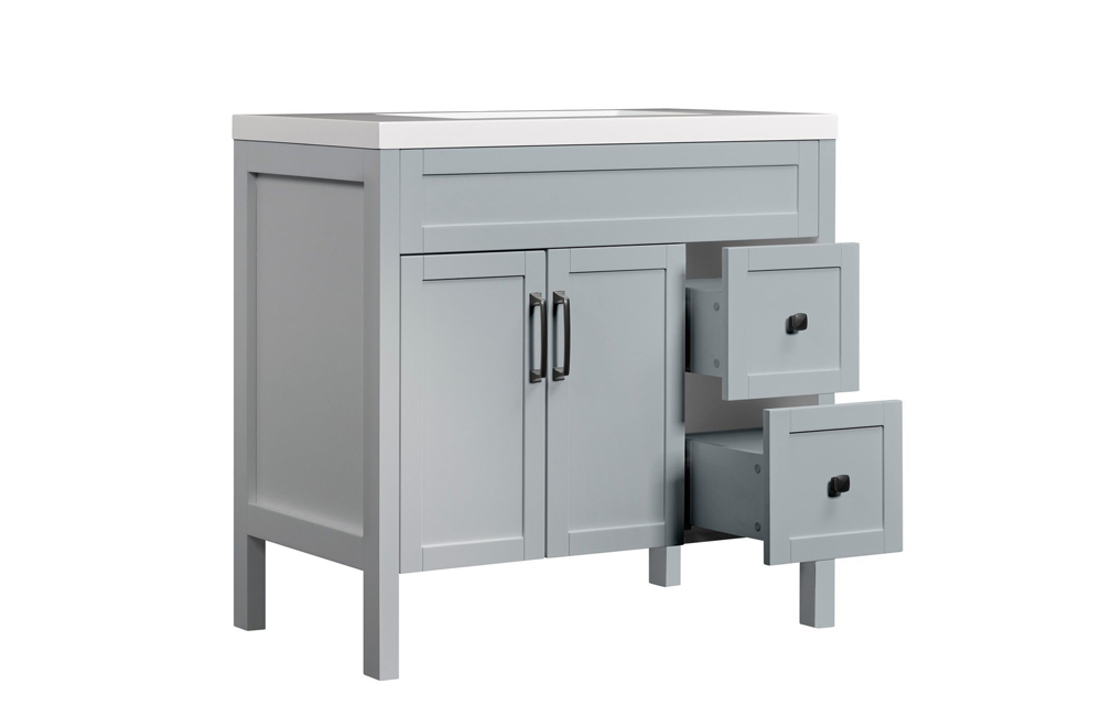 Luxo Nord 36.25 inch vanity - grey 2