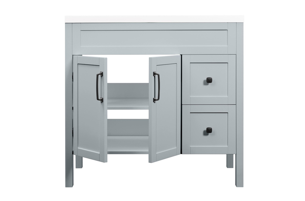 Luxo Nord 36.25 inch vanity - grey 4