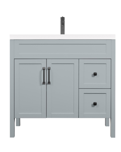 Luxo Nord 36.25 inch vanity - grey 5
