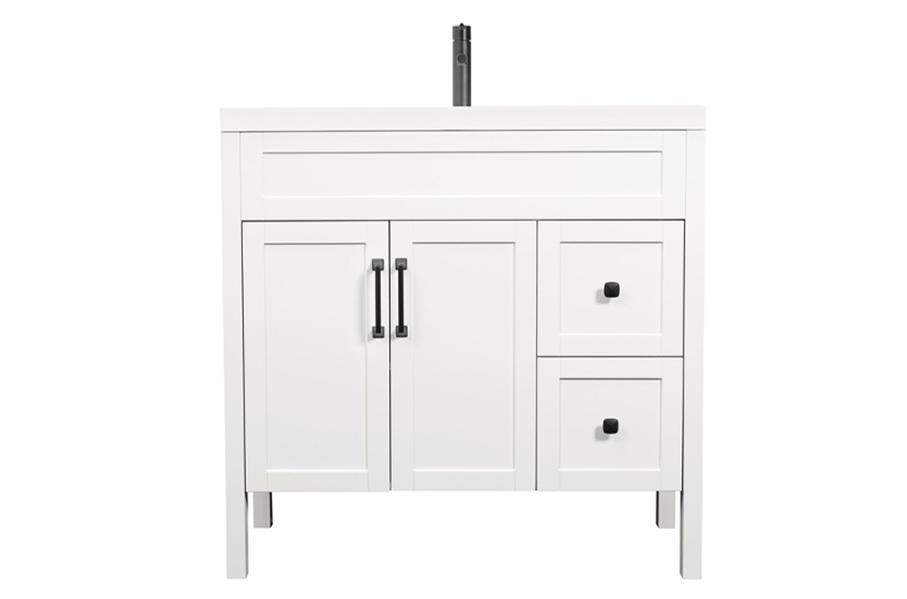 Luxo Nord 36.25 inch vanity - white 6
