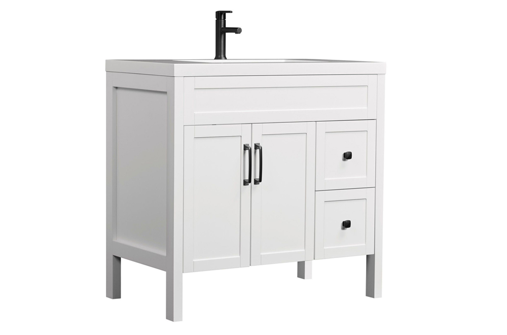 Luxo Nord 36.25 inch vanity - white 9