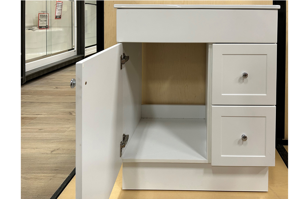 Presenza 30 inch Shaker Vanity - white 4