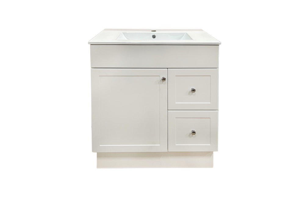 Presenza 30 inch Shaker Vanity - white 1 copy
