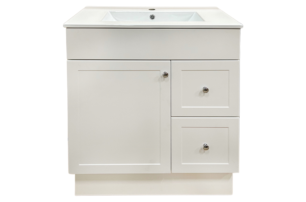 Presenza 30 inch Shaker Vanity - white 2