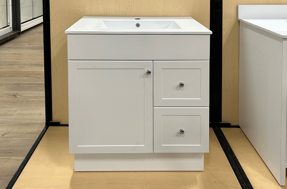 Presenza 30 inch Shaker Vanity - white 6