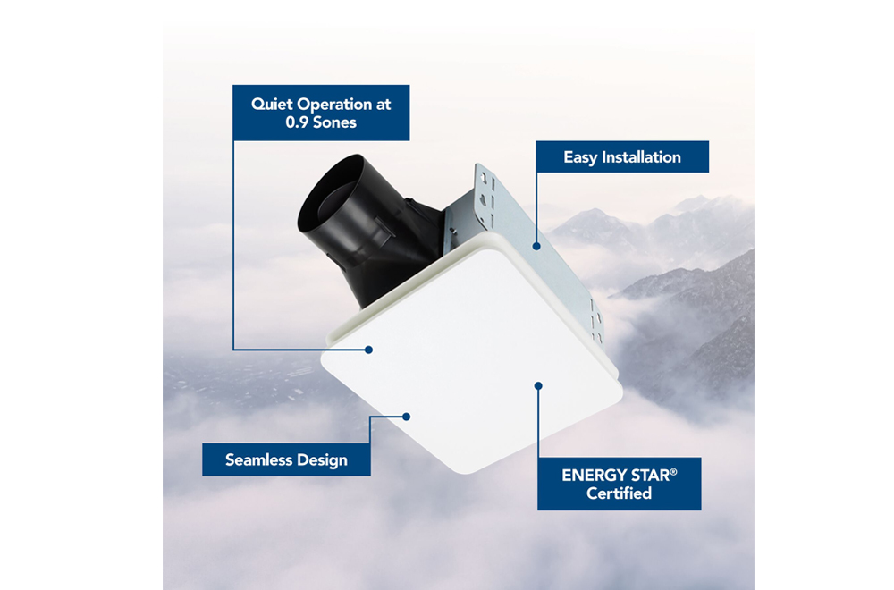 BROAN ECONOMY BATH FAN 60CFM, .9 SONES BE5_BE8_2