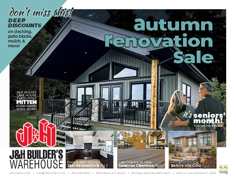J&H Builder's Warehouse Saskatoon Home Improvement Flyer: September 11 – October 1, 2025