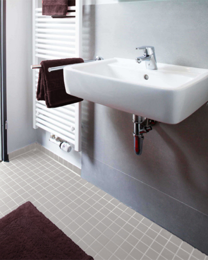 Essential 2x2 mesh mount tile avorio 1