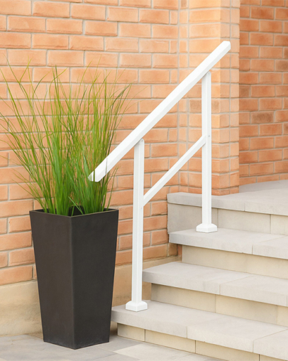 Nuvo Ready Rail 2-3 Step Stoop Rail White WHSK3S 4
