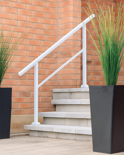 Nuvo Ready Rail 4-5 Step Stoop Rail White WHSK4S 1 copy
