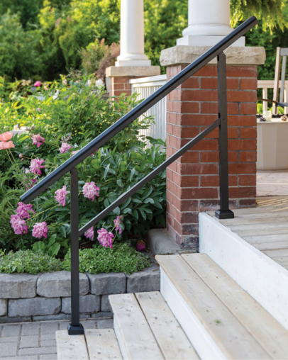 Nuvo Ready Rail 4-5 Step Stoop Rail black BLSK4S_Lifestyle-Photo_7 copy