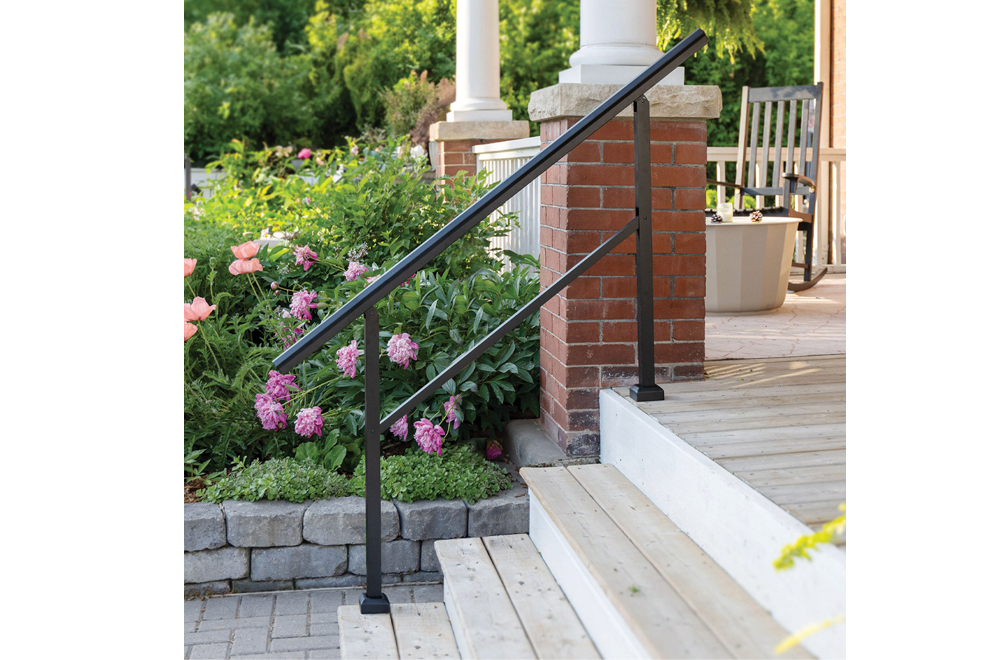 Nuvo Ready Rail 4-5 Step Stoop Rail black BLSK4S_Lifestyle-Photo_7 copy