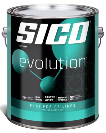 SICO Evolution - CEILING PAINT - FLAT - WHITE - 3.78L 861-113