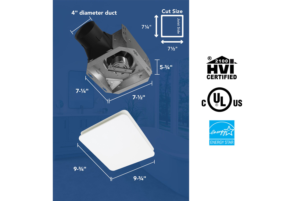 BE 8 Broan-NuTone Roomside Series Ventilation Fan 80 CFM 5